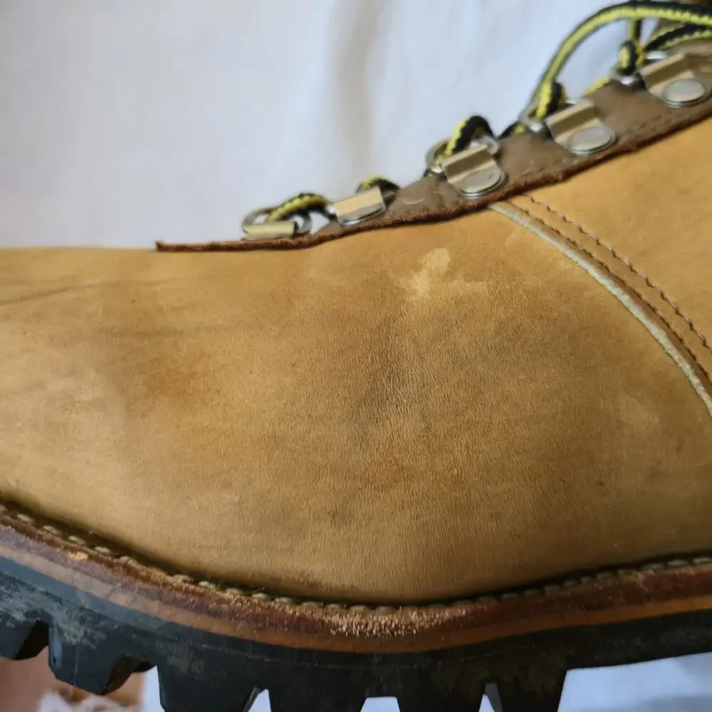 Vintage Chippewa Arctic 25468 Mens 9'' Nubuck Leather Work Boots Tan Size 13 USA